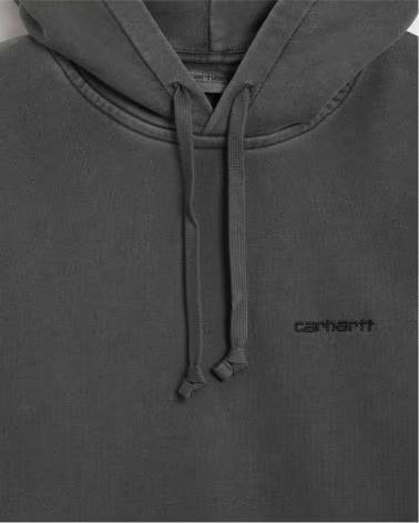 CARHARTT WIP FELPA CON CAPPUCCIO I034375-89GD GRIGIA DONNA