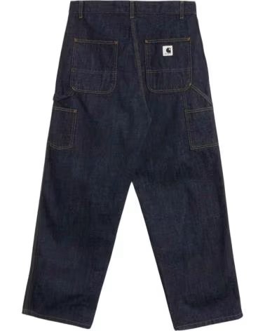 CARHARTT WIP PANTALONI LUNGHI I034225-0102 BLU DONNA