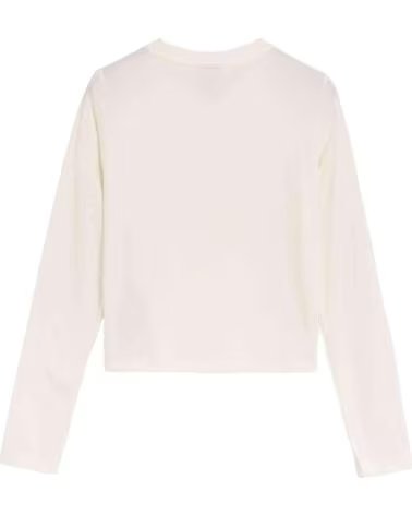 PUMA MAGLIA A MANICHE LUNGHE 633805-77 BIANCA DONNA