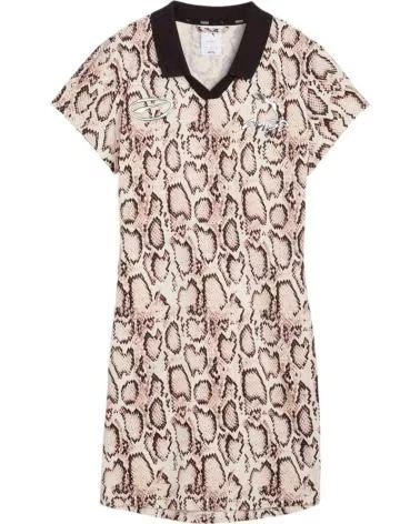 PUMA KLEID MIT ALLOVER-PRINT UND POLOKRAGEN