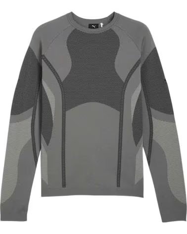 PUMA MAGLIA A MANICHE LUNGHE 632549-08 GRIGIO