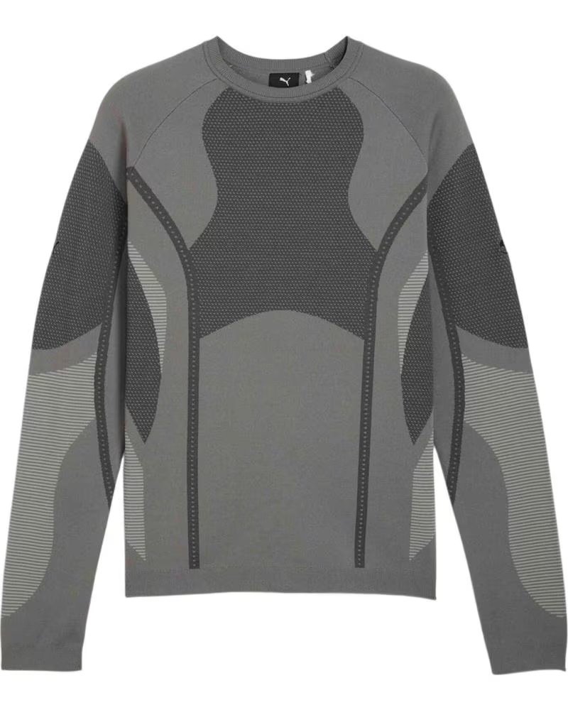 PUMA MAGLIA A MANICHE LUNGHE 632549-08 GRIGIO