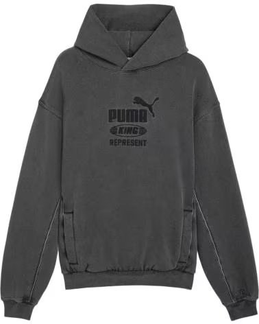 PUMA FELPA CON CAPPUCCIO 632542-97 GRIGIO UOMO