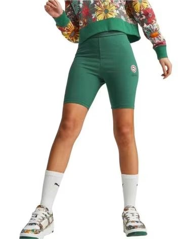 PUMA PANTALON CORTO 620241-37 EN VERDE PARA MUJER