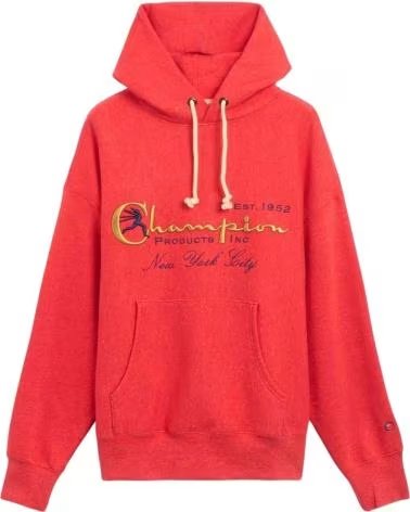 CHAMPION FELPA CON CAPPUCCIO 220640-RM007 ROSSA