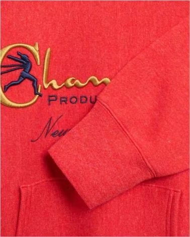 CHAMPION FELPA CON CAPPUCCIO 220640-RM007 ROSSA