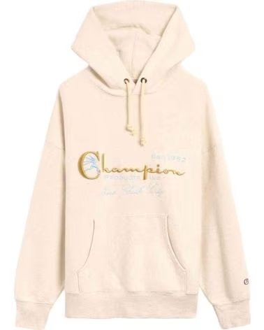 CHAMPION FELPA CON CAPPUCCIO 220640-MM006 COLOR BEIGE