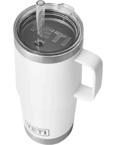 YETI GOBELET THERMIQUE AVEC ANSE ET PAILLE 70000002295 BLANC