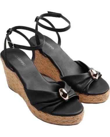 GIOSEPPO KEILSANDALETTEN SOUDAN 79070 IN SCHWARZ NEGRO