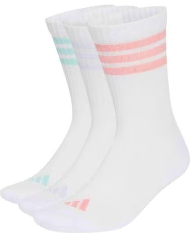 ADIDAS CALCETINES 3S ESS C CRW 3P EN BLANCO PARA UNISEX WHITE-SEFRTU-CLEMIN-F