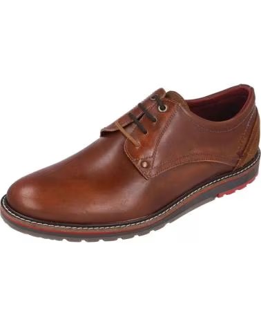 L&R SHOES ZAPATOS DE CORDÓN 3312 MARRÓN HOMBRE PIEL CUERO