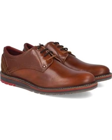 L&R SHOES CHAUSSURES À LACETS 3312 MARRON HOMME CUIR CUERO
