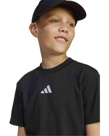 ADIDAS CAMISETA J SL TEE 160 NEGRA PARA NIÑOS BLACK-WHITE