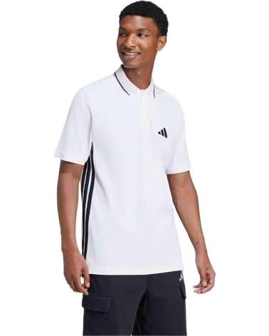 ADIDAS POLO DE MANGA CORTA JE6383 EN PARA HOMBRE WHITE-BLACK