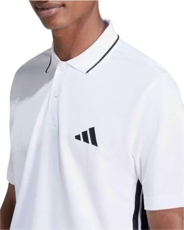 ADIDAS POLO DE MANGA CORTA JE6383 EN PARA HOMBRE WHITE-BLACK