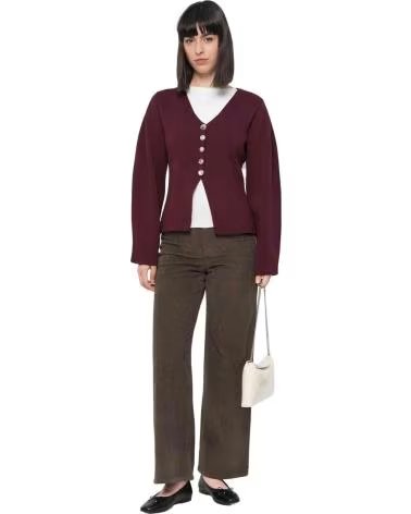 ONLY PANTALON LARGO 15263179 EN MARRON PARA MUJER MOREL