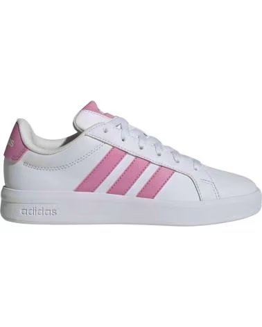 ADIDAS BASKETS GRAND COURT 30 JUNIOR BLANC ROSE FTWWHT-BLIPNK-BLIPNK