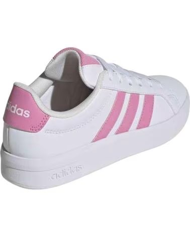 ADIDAS BASKETS GRAND COURT 30 JUNIOR BLANC ROSE FTWWHT-BLIPNK-BLIPNK