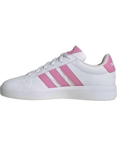 ADIDAS BASKETS GRAND COURT 30 JUNIOR BLANC ROSE FTWWHT-BLIPNK-BLIPNK