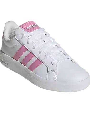 ADIDAS BASKETS GRAND COURT 30 JUNIOR BLANC ROSE FTWWHT-BLIPNK-BLIPNK
