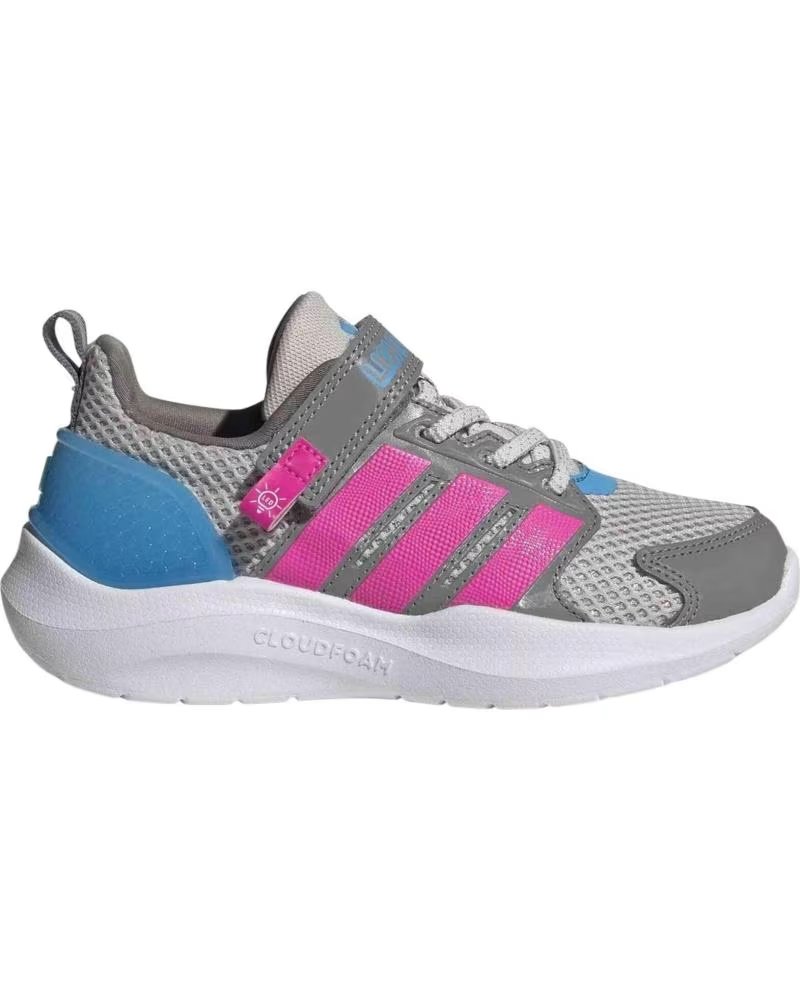 ADIDAS BASKETS MARVEL LIGHTORAMA ENFANT GRIS ROSE GREONE-LUCPNK-LUAQ