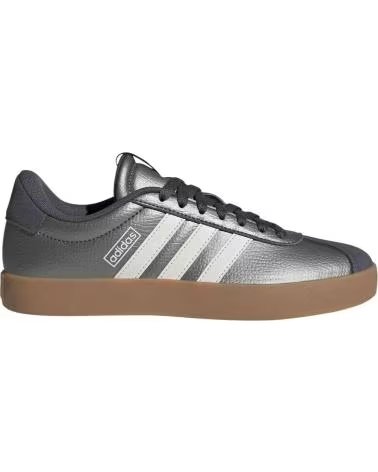 ADIDAS BASKETS VL COURT 30 GRIS ARGENT ET BLANC IRONMT-CWHITE-GREFIV