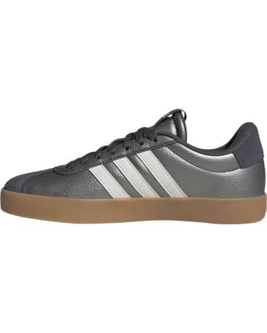 ADIDAS BASKETS VL COURT 30 GRIS ARGENT ET BLANC IRONMT-CWHITE-GREFIV