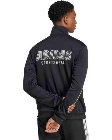 ADIDAS GIACCA DA TUTA JC9411 DA UOMO NERO-BIANCO BLACK-WHITE