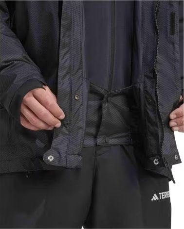 ADIDAS GIACCA TERREX JN3101 DA UOMO BLACK-CARBON