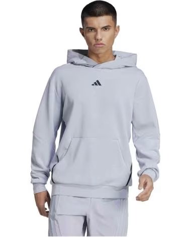 ADIDAS FELPA CON CAPPUCCIO JN7393 GRIGIA UOMO HALSIL