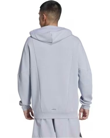 ADIDAS FELPA CON CAPPUCCIO JN7393 GRIGIA UOMO HALSIL