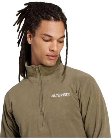 ADIDAS GIACCA IN PILE TERREX MULTI ESSENTIALS HALF ZIP OLISTR