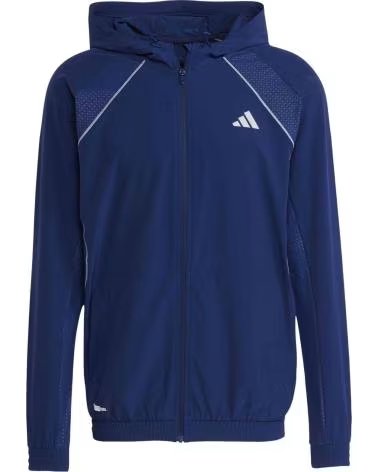ADIDAS FELPA CON CAPPUCCIO TECH APPAREL BLU DKBLUE-GLOBLU
