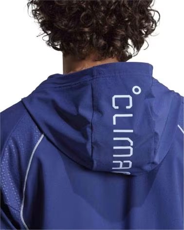 ADIDAS FELPA CON CAPPUCCIO TECH APPAREL BLU DKBLUE-GLOBLU