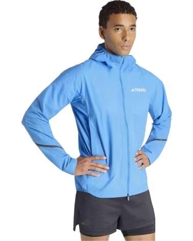 ADIDAS CHAQUETA CHAQUETA CON CAPUCHA TERREX XPERIOR 2 5 LAYER LIGHT CLIMAPROOF AZUL MUJER EN AZUL PARA HOMBRE RAYBLU