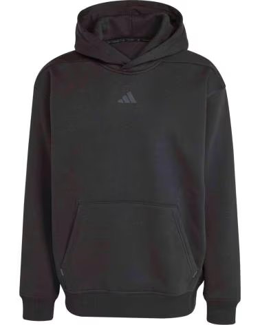 ADIDAS FELPA CON CAPPUCCIO POWER OVERSIZE NERO BLACK