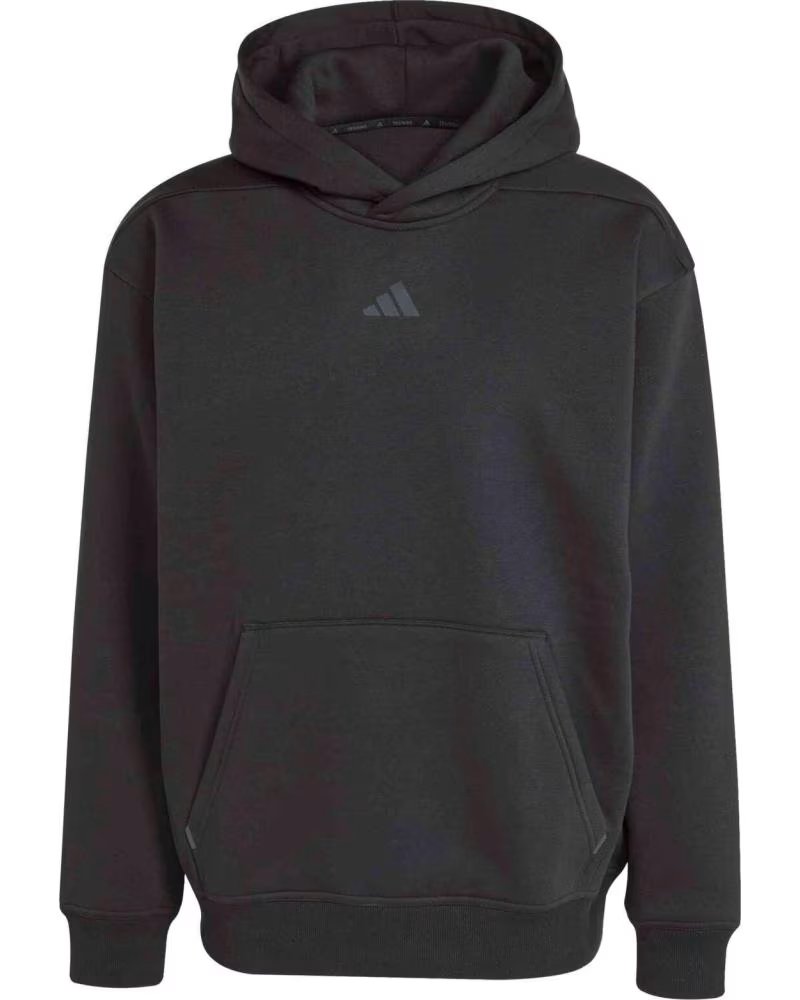 ADIDAS FELPA CON CAPPUCCIO POWER OVERSIZE NERO BLACK