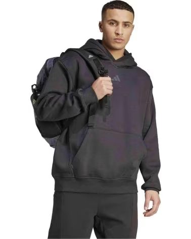 ADIDAS FELPA CON CAPPUCCIO POWER OVERSIZE NERO BLACK