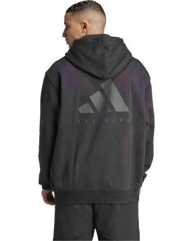ADIDAS FELPA CON CAPPUCCIO POWER OVERSIZE NERO BLACK