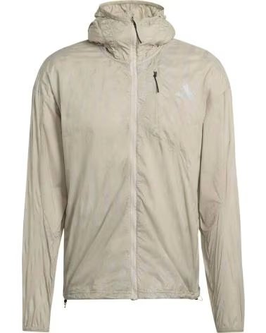 ADIDAS ADI365 RUNNING HOODED JACKET BEIGE WOCA