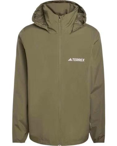 ADIDAS SUDADERA CON CAPUCHA CHAQUETA CON CAPUCHA MULTI ESSENTIALS 2L VERDE EN PARA HOMBRE OLISTR