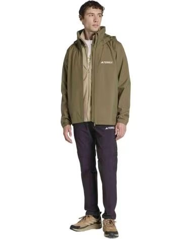 ADIDAS SUDADERA CON CAPUCHA CHAQUETA CON CAPUCHA MULTI ESSENTIALS 2L VERDE EN PARA HOMBRE OLISTR