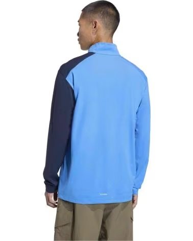 ADIDAS MAGLIA A MANICHE LUNGHE TERREX MULTI CLIMACOOL HALF ZIP RAYBLU