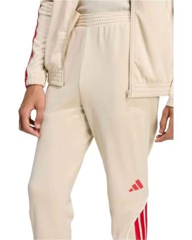 ADIDAS CHANDAL COMPLETO CHANDAL STADIUM 3 BANDAS BEIGE ROJO EN PARA MUJER CRLI-PURRUB