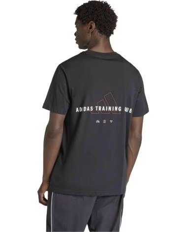 ADIDAS T-SHIRT A MANICHE CORTE CLIMACOOL IDENTITY GRAPHIC DA UOMO BLACK