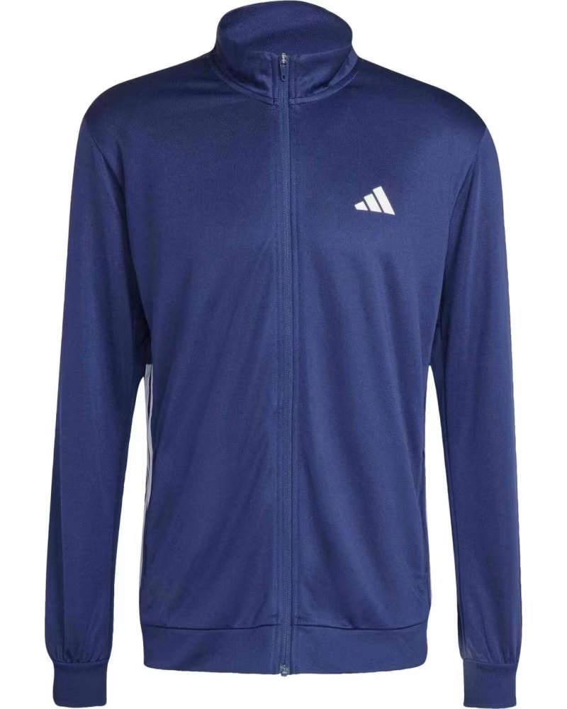 ADIDAS GIACCA FELPA WORKOUT ESSENTIALS ALL-SET UOMO DKBLUE-WHITE