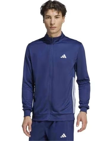 ADIDAS GIACCA FELPA WORKOUT ESSENTIALS ALL-SET UOMO DKBLUE-WHITE