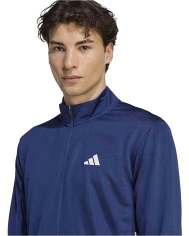 ADIDAS GIACCA FELPA WORKOUT ESSENTIALS ALL-SET UOMO DKBLUE-WHITE