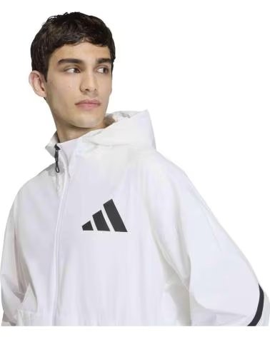 ADIDAS GIACCA CON CAPPUCCIO Z N E FULL ZIP BIANCA DA UOMO WHITE