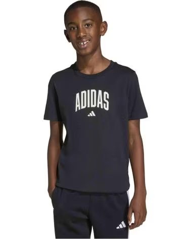 ADIDAS T-SHIRT DE MANGA CURTA J COLLEG T BLACK-OWHITE